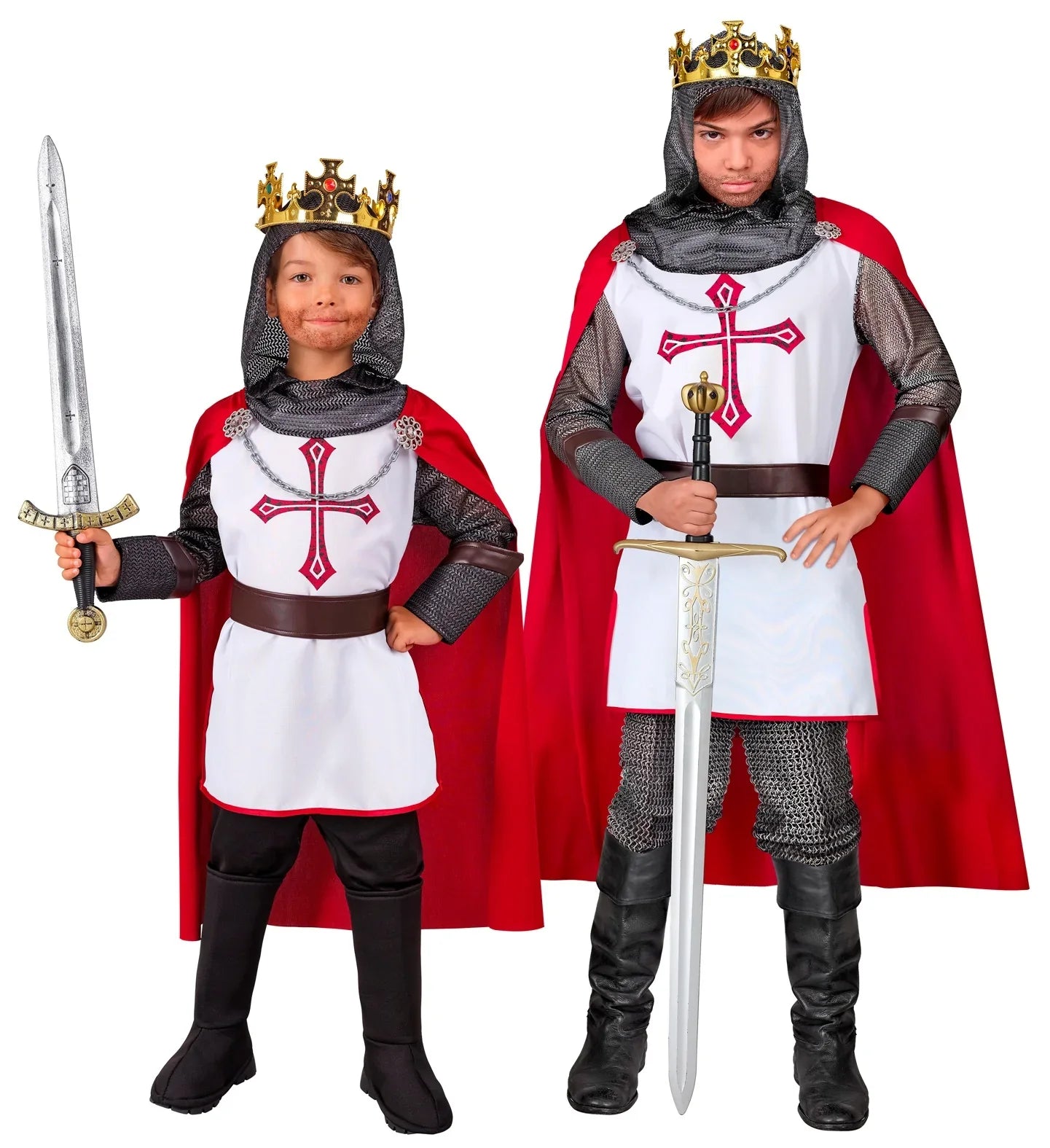 Disfraz de Caballero Templario con Capa para Niño Caballeros y Cruzados Medievales Widmann